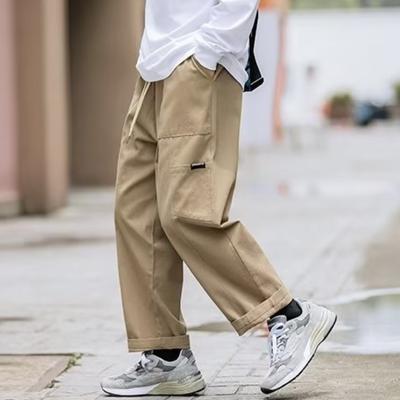 Pánské kalhoty pro volný čas Joggers s více kapsami Móda Pracovní oblečení Retro dlouhé sportovní kalhoty