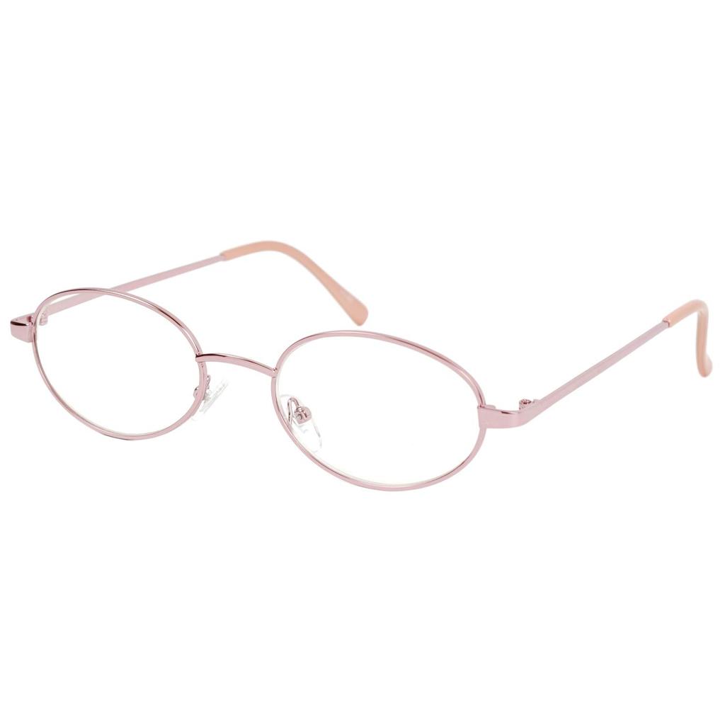 Fujita Optical Reading Glasses for Metal Women, 1.0 Power, Frame, Pink, FR-04 +1.00