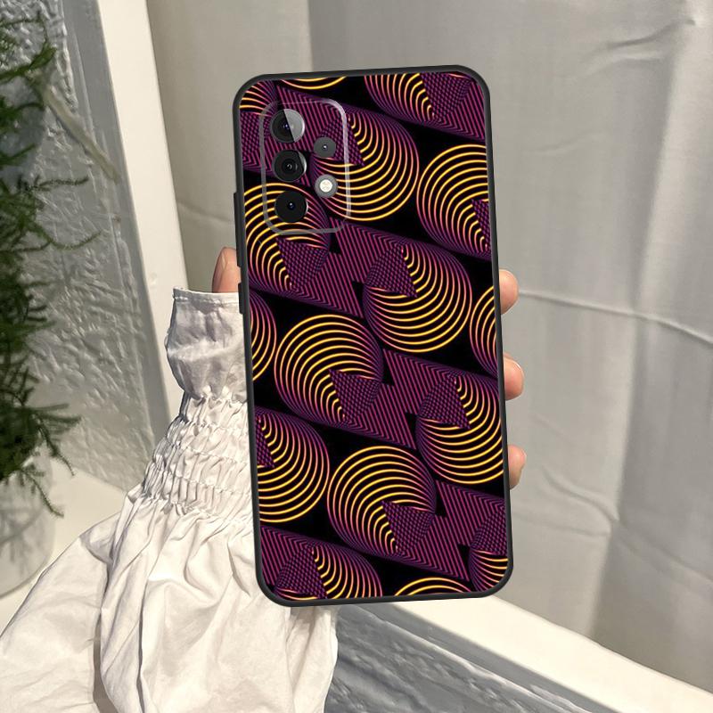 

African Style Fabric Print Case For Samsung Galaxy A56 A36 A16 A06 A54 A34 A14 A13 A53 A12 A22 A32 A52 A35 A15 A55 A17 Samsung A56