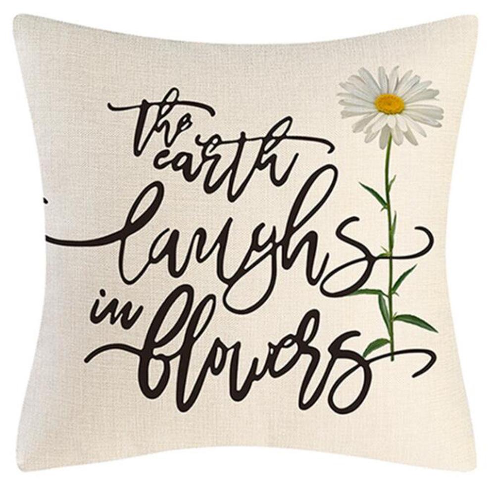 Daisy Sunflower Pillow Case Spring and Summer Home Decoration Pillow Case Pillow Case Cushion Case