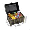 Kids Storage Pirate Treasure Chest Organizer Box with Jewelry Props Lock