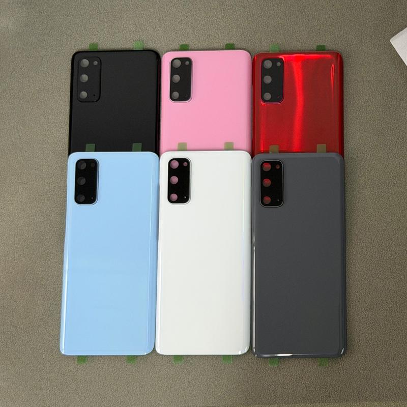 For Samsung Galaxy S20 Back Cover Rear Battery Glass Housing Case Panel With Camera Lens Replacement Parts G980 Back Cove