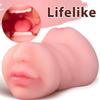 3 In 1 Pocket Pussy Sex Doll with Realistic Textured Mouth Vagina and Tight Anus Masturbator Male Stimulator Deep Throat Oral Adult Sex Toys