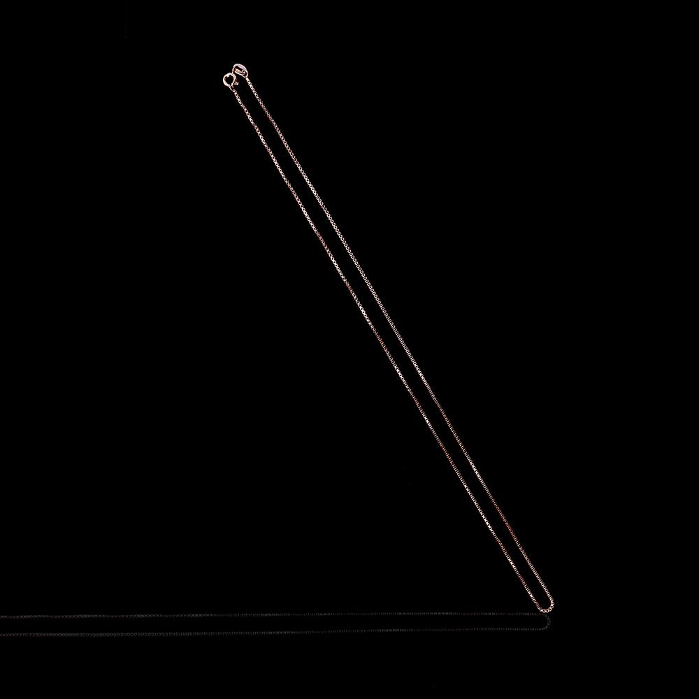 Fashion Slim Women Men 45cm Girls Rose Gold Box Chain Jewelry Necklace