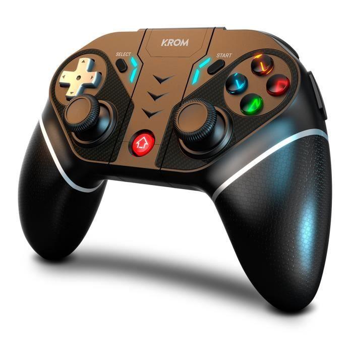 Gamepad - KROM - Krom Kexal - Bluetooth 5.0 - Compatible PC/Nintendo Switch - Noir