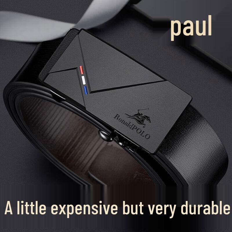 Men s Genuine Leather Automatic Buckle Belt 115cm