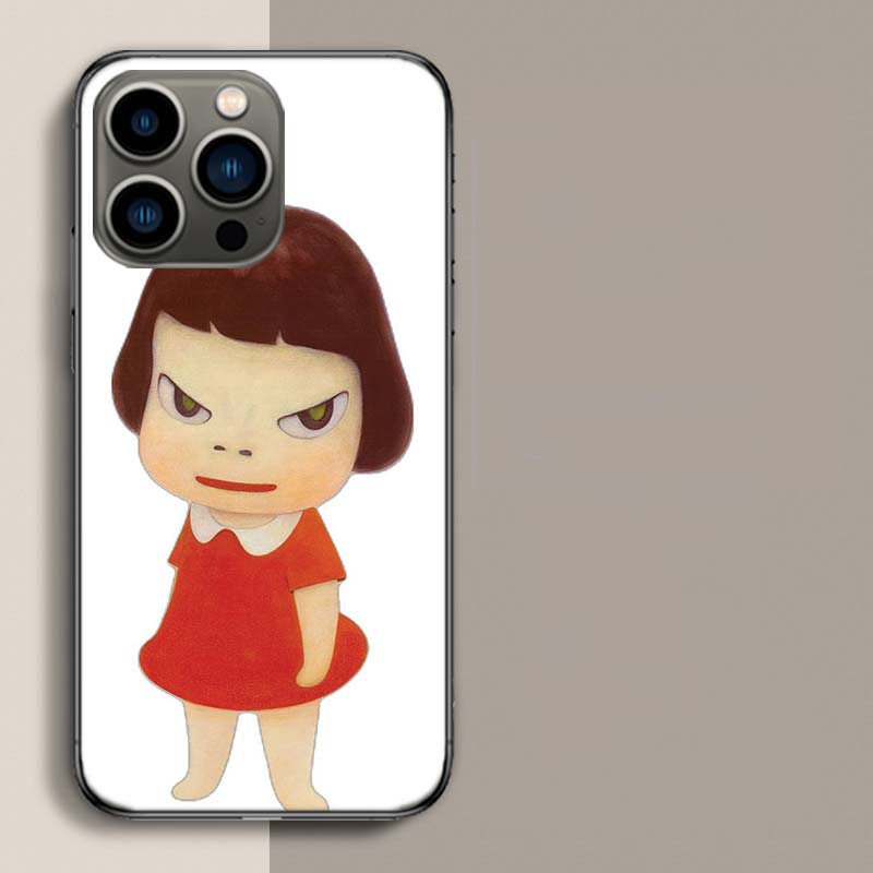 Cute Nara Yoshitomo Art Phone Case For Iphone 17 Air 15 Pro 14 Plus 16 Pro Max 17E 16E 12 13 Mini 11 Cover Cute Fundas