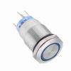 19mm 12-24V Waterproof Stainless Selflocking  ing Push Button   Red LED