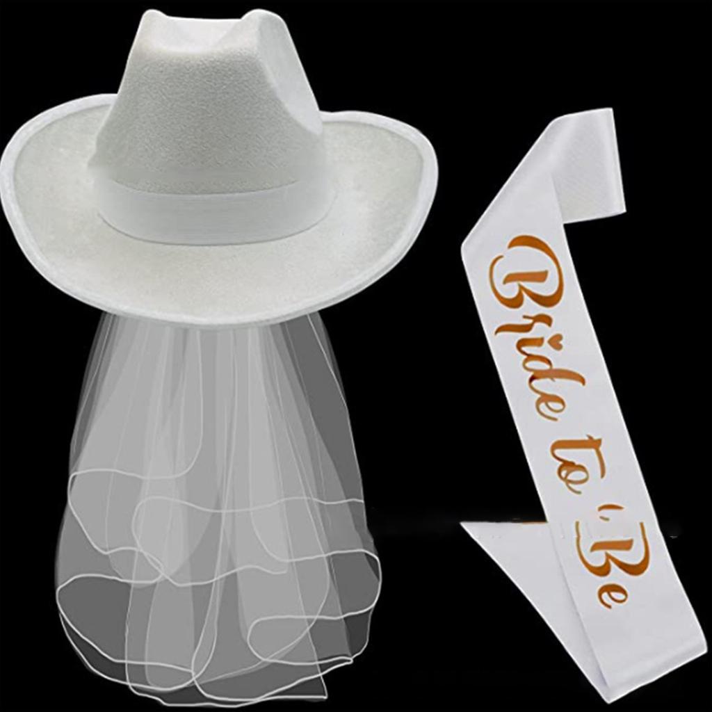 Western Brides Cowboy Hat Country Western Cowgirl Hat Wedding Party Cowgirl Hat Photo Props Headwaer Gifts