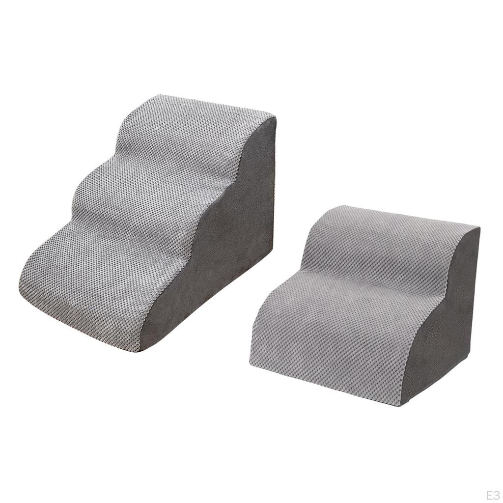 Dog Stairs Cat Ladder Detachable Washable Cover Portable Dogs Bed Wide Ramp Steps for