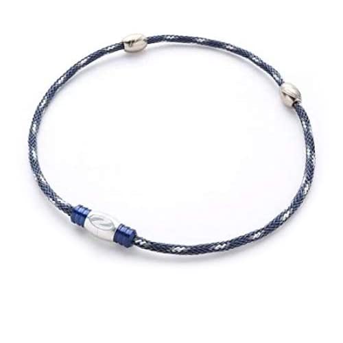 Zaoral Recovery Necklace, Navy, Silver, Large, N73322