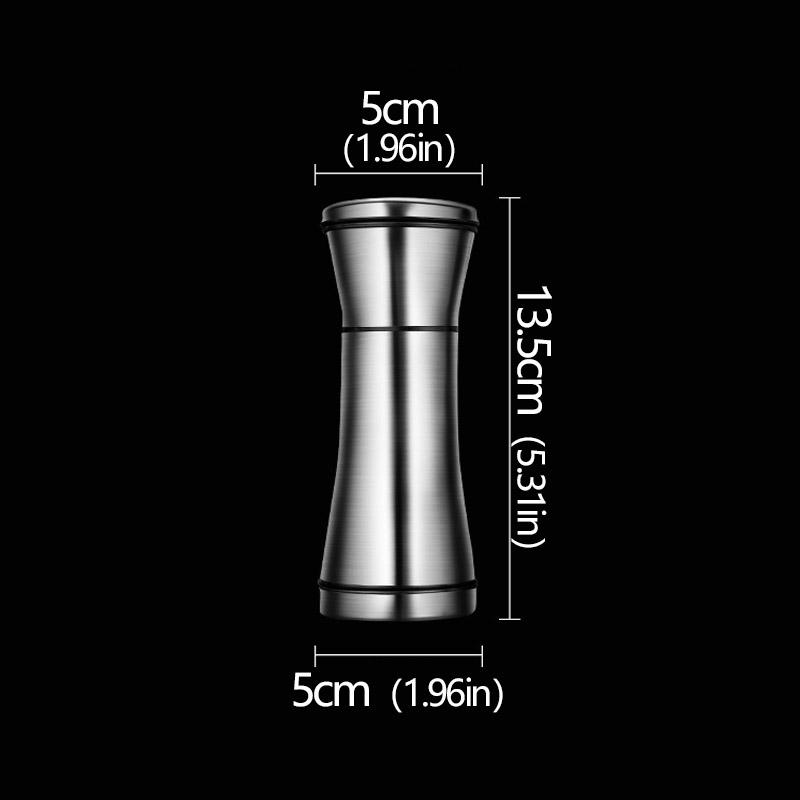 Stainless Steel Manual Salt Pepper Mill Adjustable Pepper Seasoning Bottle Spice Grinding Containers Mill Shakers Kitchen Gadge