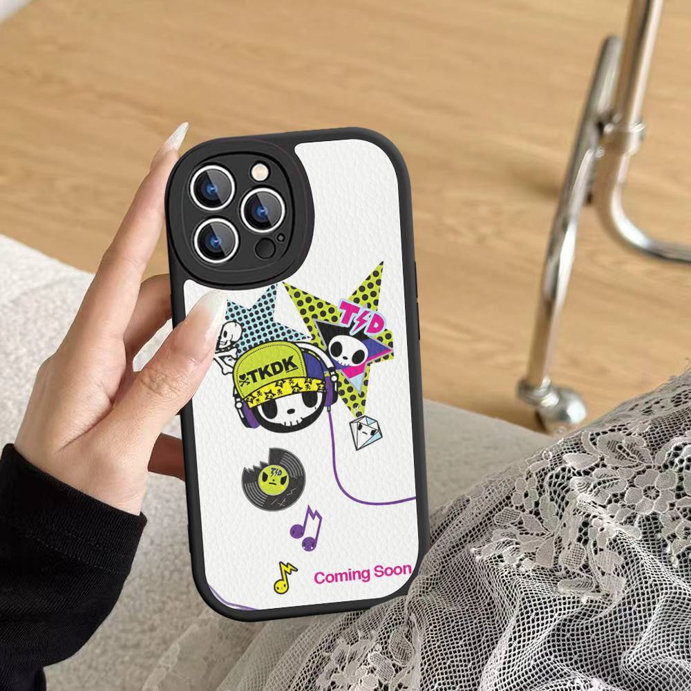 Japan Tokidoki Phone Case For IPhone 16 15 14 13 Pro Max 11 12 Plus Leather Silicone Cover