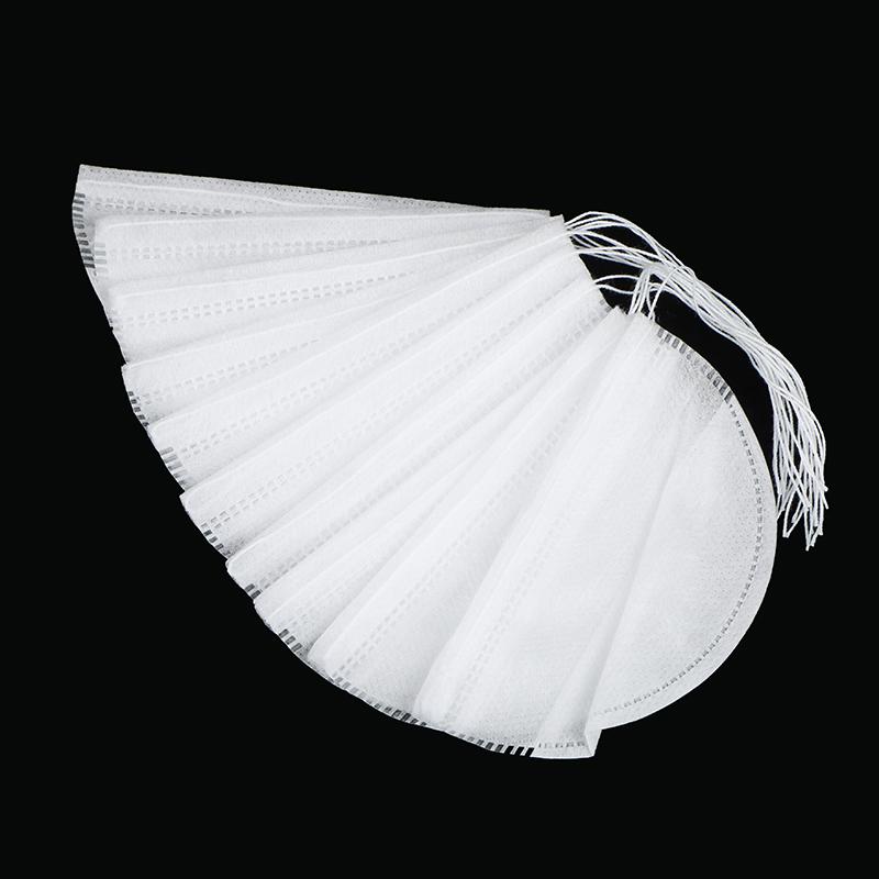 50 ks potravinářských prázdných čajových sáčků Infuzér s provázkem s těsněním filtru Čajové sáčky