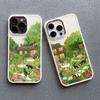 Flower Tree Kitten Silicone Phone Case For iPhone 12 11 Pro Max 16 15 14 13 Pro Max Plus X XR XS 7 8 Plus SE2 Shockproof Covers