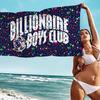 Billionaire Microfiber Blanket Quick Drying Beach Towels Oversized Printing Super Absorbent Pool Towel Blanket
