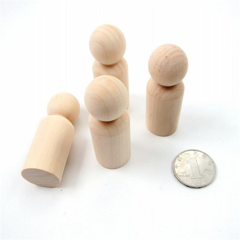 2 Stück 60*22mm Holz Humanoide Schachfiguren Brettspiel Zubehör Holz Bauer Für Brettspiele Dty Zubehör