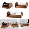 Wood Bread Display Cabinet Bread Keeper Buffet Dust Tray Bread Holder Kitchen Storage Container for Bakery Coffee Shop Table