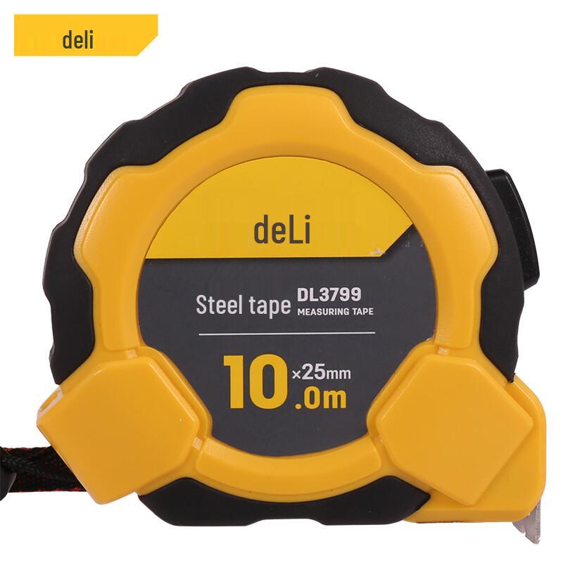 Deli DL3799 10m x 25mm Steel Tape Measure 10m x 25mm