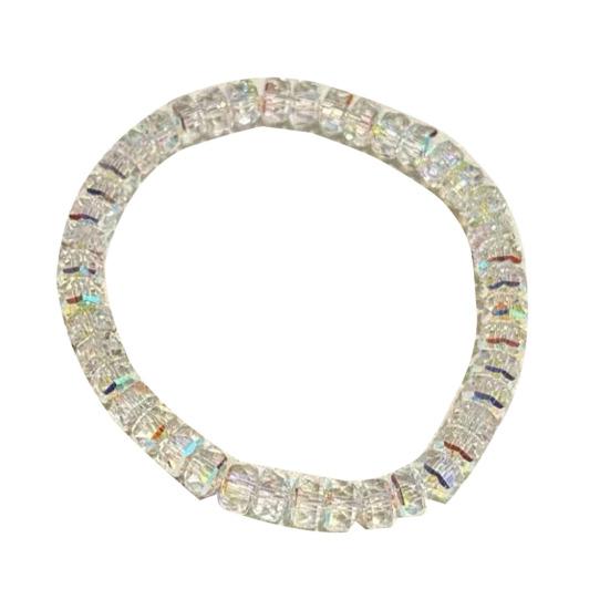 

Women Bracelet Lightweight Elastic Rope Non-Fading Artificial Crystal Wristband Casual Formal Wear Jewelry Gift 1pc