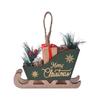 Christmas Supplies Christmas Wooden Sled Christmas Tree Decoration Sled Pendant Atmosphere Christmas Decorations