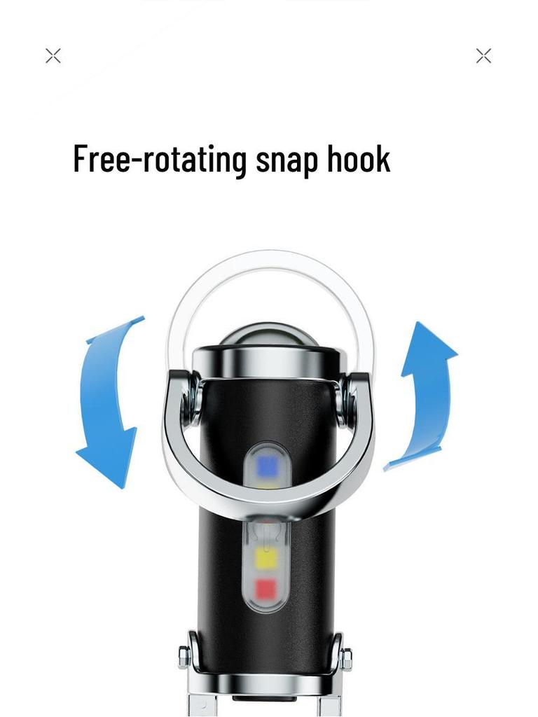 Portable Waterproof Keychain Flashlight – Multifunctional, Rechargeable Emergency Light