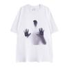 Mens TShirt Y2k Short Sleeve Summer Streetwear Heaven Graphic Tops Tees Cotton Oversized Unisex Vintage Korean Black Clothing