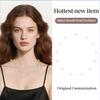 Shorea New Trendy 925 Sterling Silver Choker Necklace Light Luxury DIY Sweater Chain Fishing Line Pearl Charm Necklace for Women