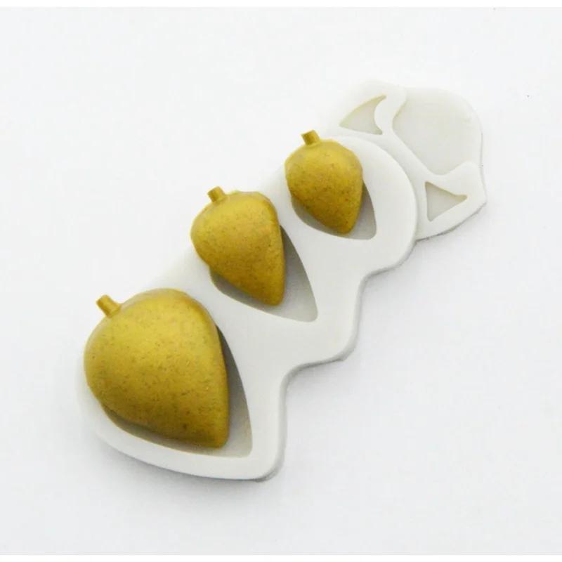 Flower Rose Cones And Thorns Texture Mould Silicone Mold Fondant Cake Decorating Tool Suitable Household Kitchen Baking Mold