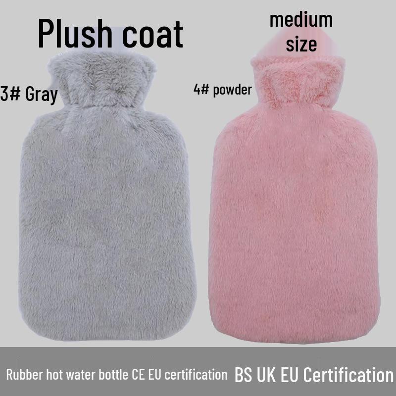 Explosion-Proof Hot Water Bottle: Rubber Design for Stomach and Feet, Long-Lasting Warmth