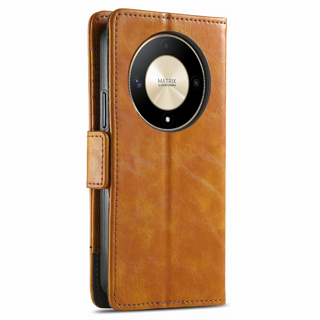 Für Honor X9b 5G/X50 5G/Magic6 Lite 5G Handyhüllen CASENEO PU Lederhülle Ständer mit RFID-Blockier-Geldbörse