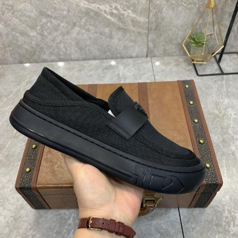Classic Men's Mesh Breathable Loafers Black Platform Slip on Casual Shoes Business Formal Casual Shoes for Men Zapatos De Hombre