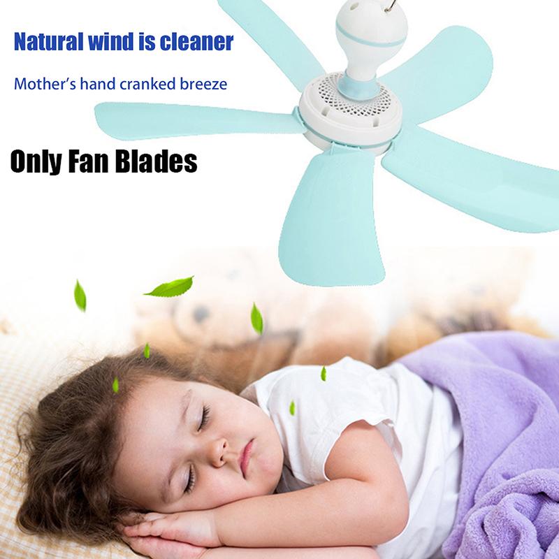 5Pcs/set Durable Plastic Fan Blades Universal Direct Insertion Small Fan Leaves 17.5/25/29.5cm Replacement Accessories For DIY