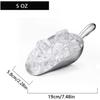 Ice Cube Endurance Scoop, Cast Aluminum Shovel Scoops Kitchen Utility Scoops Set Contoured Handle,Ideal for Ice Cube Coffee Bean Food Rust Free