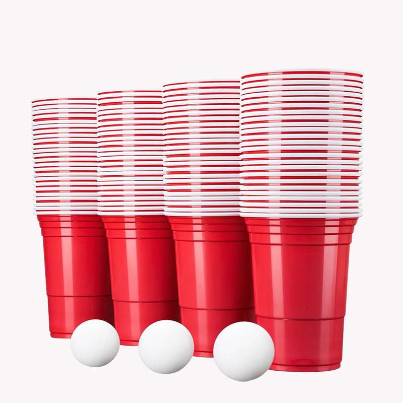 10Pcs 450Ml Colorful Disposable Plastic Cup Beer Pong Cup Redcups Cup For Graduation Party Or Bar Game Company Party