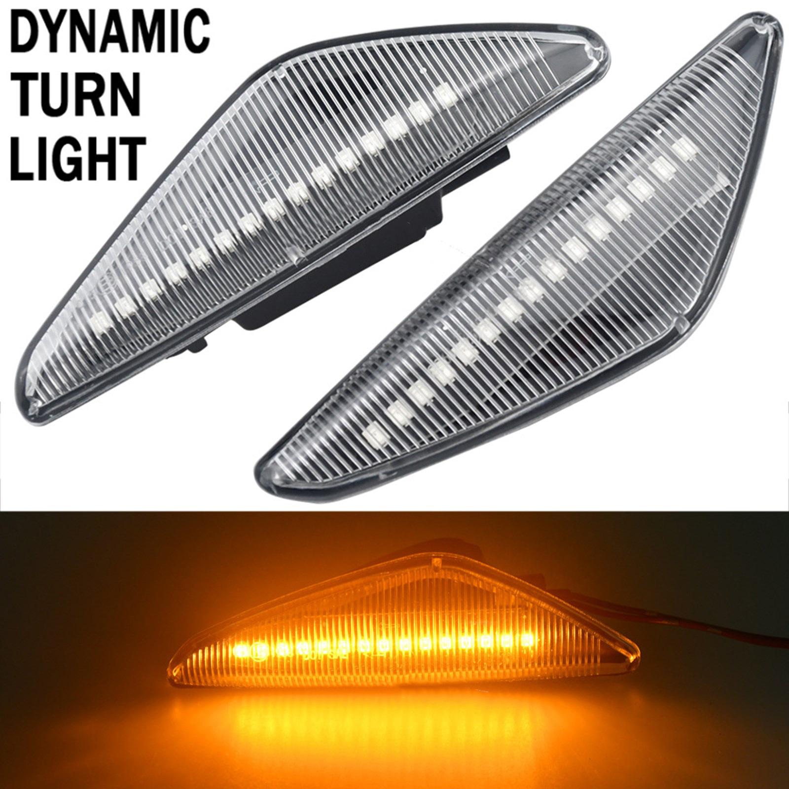 

Pack of 2 Vehicle Easy Plug Play Direct Replacement LED Repeater Lights Simple Installation Process For F25 E70 E71 E72 чорний
