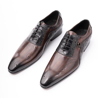 Fashion Luxury Men Shoes For Business Party Formal Office High Grade Elegant Italian Genuine Leather Oxford  Designer Best Gift  Choice