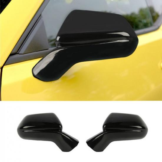 Black Side Rearview Mirror Cover Trim Shell For Chevy Camaro 2016+ Accessories