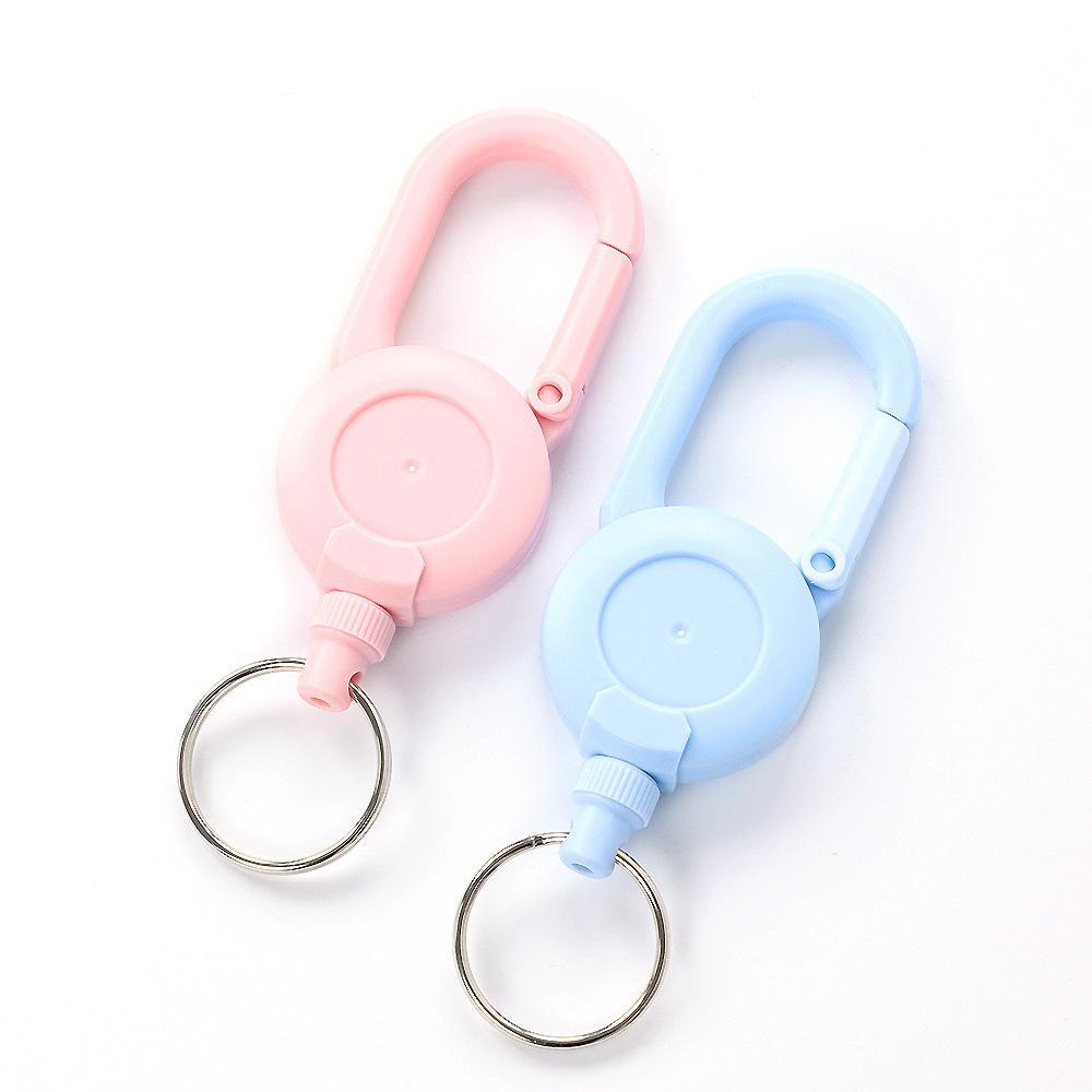 Retractable Elastic Keychain with Anti-Lost High Rebound Pull Cord Keyring