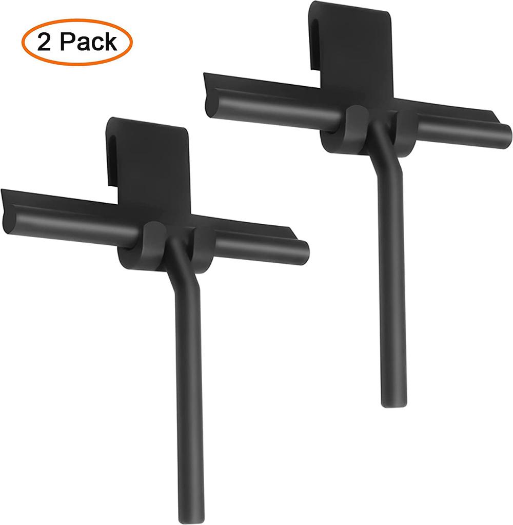 Shower Squeegee for Glass Door Shower Wall Scraper Cleaner With Silicone Holder Bathroom Mirror Wiper Scraper Glass Cleaning