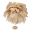 Feather Table Lamp 3 Color Dimmable Touch Switch USB Plug in Romantic Modern Decorative Bedside