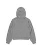 Bibissieoseu Women'S Soft Warm Zip-Up Hoodie In Melange Grey