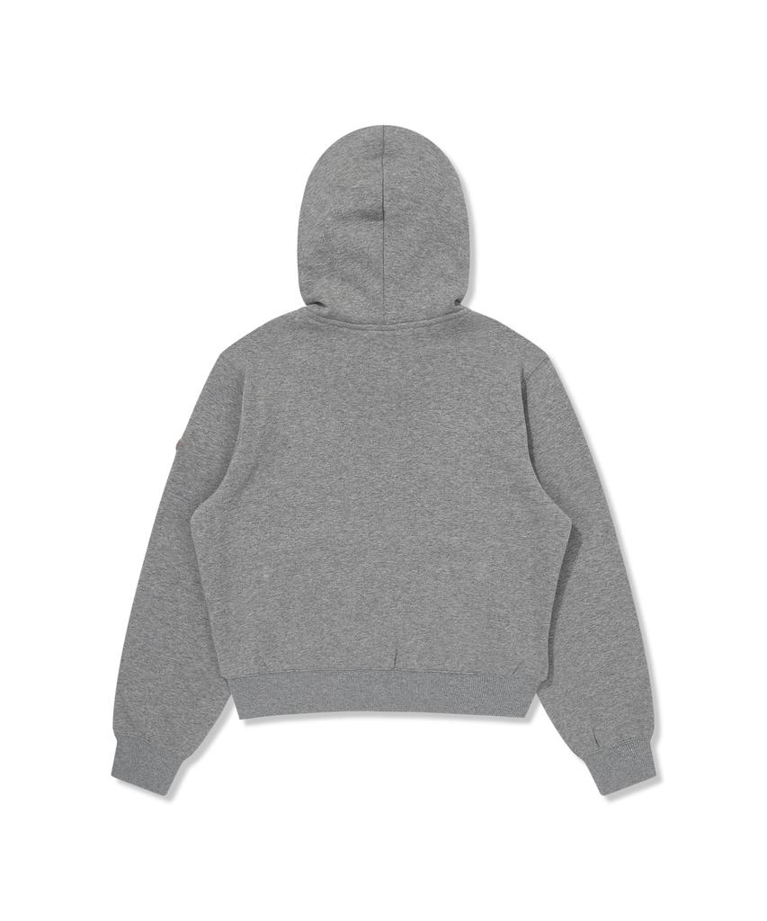 Bibissieoseu Women'S Soft Warm Zip-Up Hoodie In Melange Grey