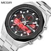 Quartz Watches for Men Luxury Casual Business Wristwatch with Chronograph Waterproof Luminous Auto Date Reloj Hombre 2225