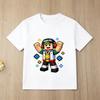 Kids Roblox Gamer TShirt Cool Skateboard Character Print Short Sleeve Cotton Casual Summer Tee