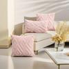 Stylish Plush Quilted Diamond Cushion Cover: Fluffy Ins Style for Sofa, Bedside, or Living Room Decor