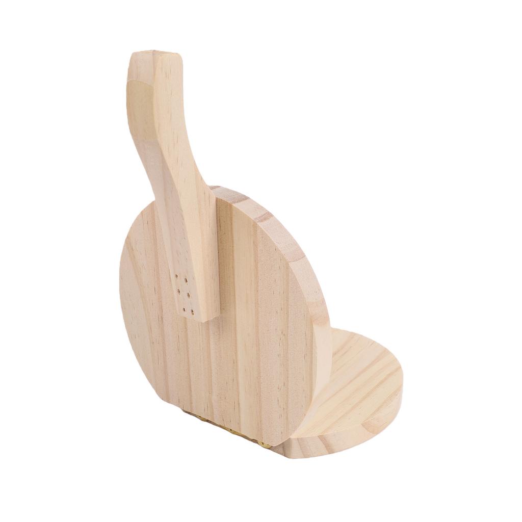 Wooden Tortilla Press Ergonomic Handle Wooden Tortilla Maker for Homemade Roti Chapati Burritos Pizza