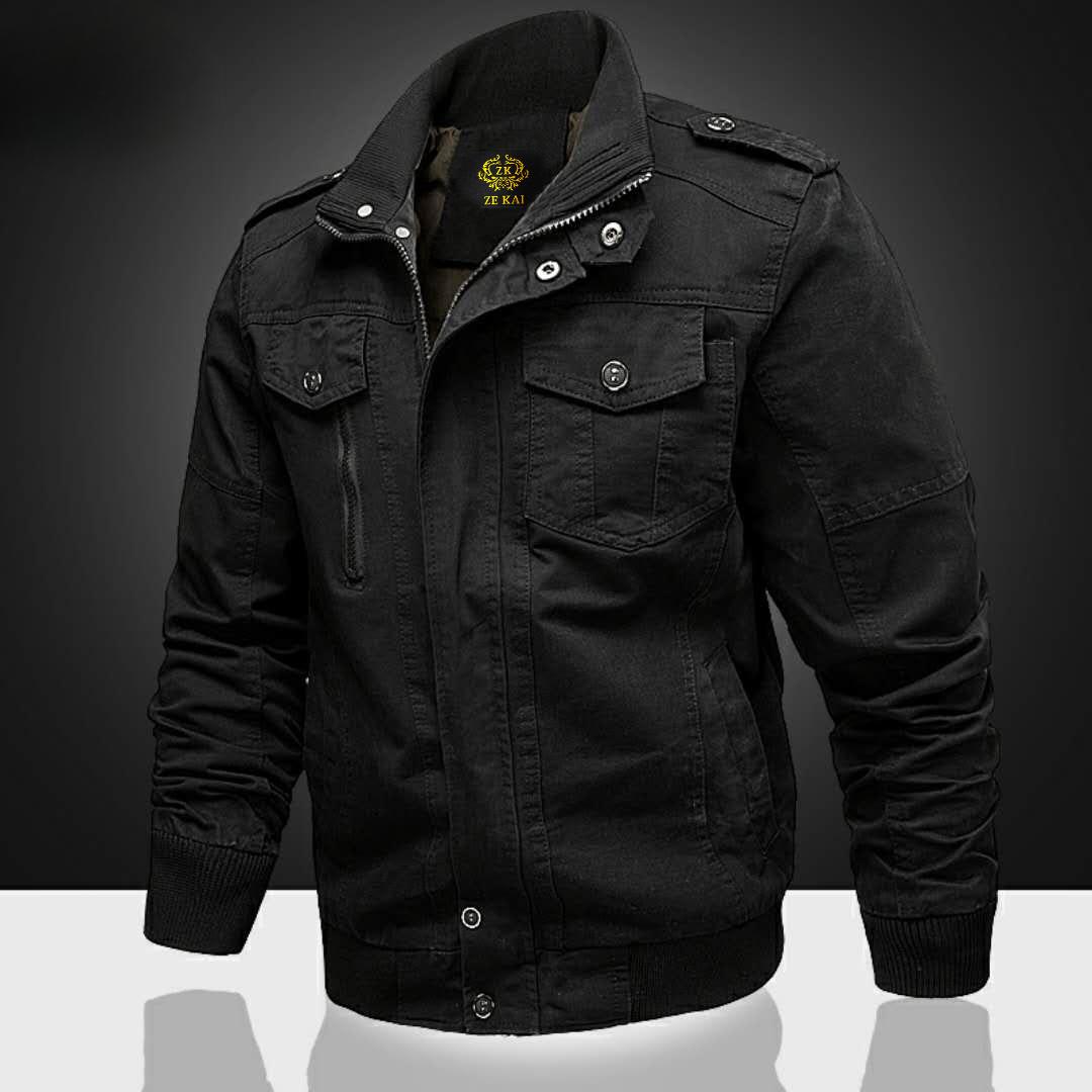 Куртка молодежная хлопковая мужская свободная большого размера куртка мужская военная — фото 2