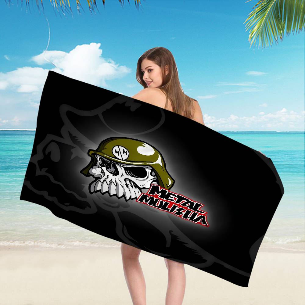 M-Metal M-Mulisha Microfiber Printed Beach Towel Mountain Climbing Yoga Beach Swimming Running Absorbent Soft Towel