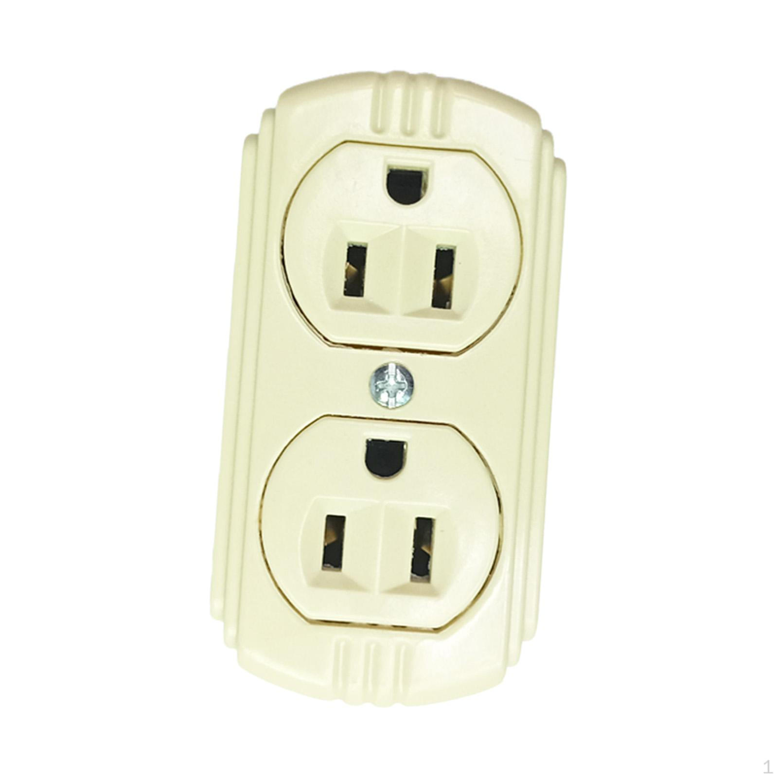 

Wall Outlet 15A/125V Durable, Residential Grade, Lightweight, Self Grounding Standard 3 Prong
